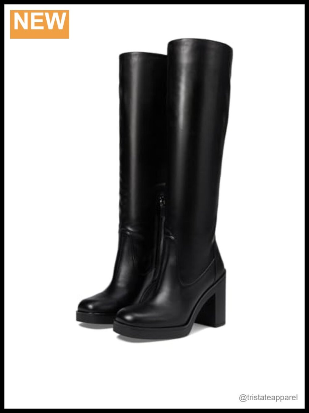 Stuart Weitzman Leather Block Heel Booties Zip Ankle Boots